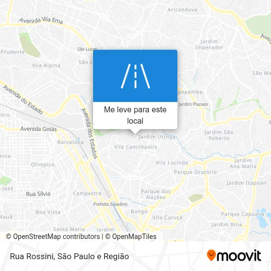 Rua Rossini mapa