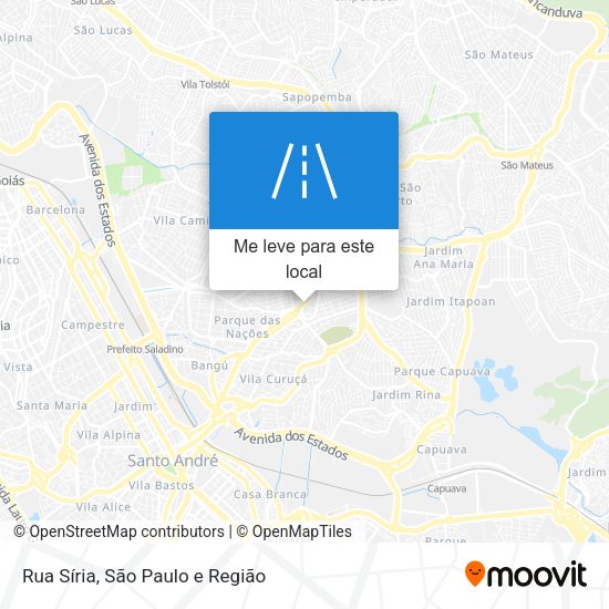 Rua Síria mapa