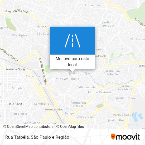 Rua Tarpéia mapa