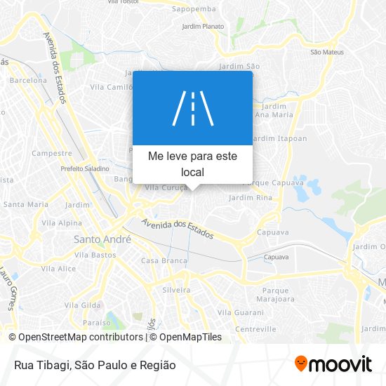 Rua Tibagi mapa