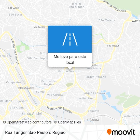 Rua Tânger mapa