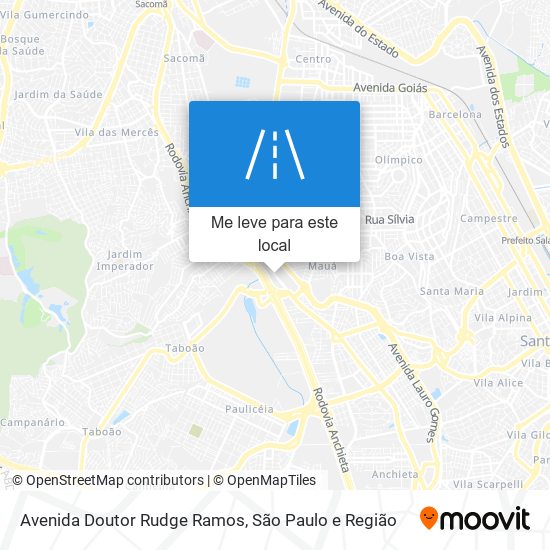 Avenida Doutor Rudge Ramos mapa