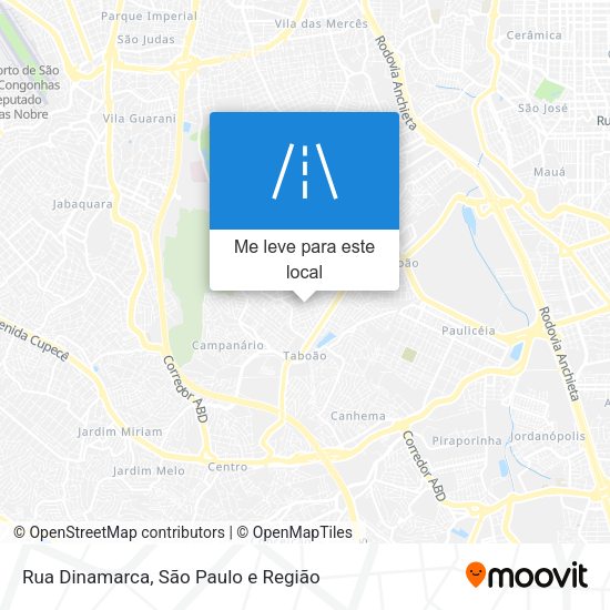 Rua Dinamarca mapa