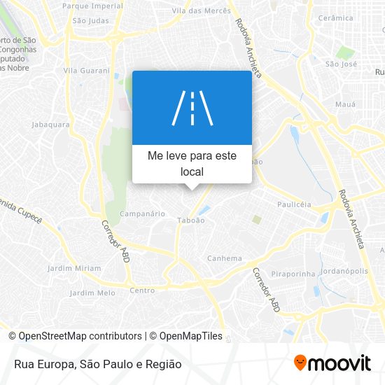 Rua Europa mapa