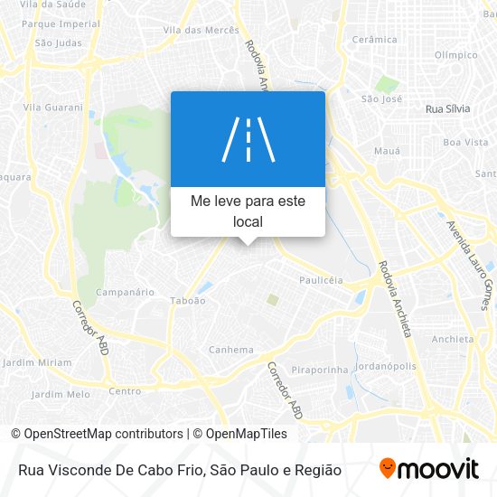 Rua Visconde De Cabo Frio mapa