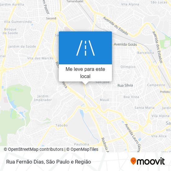 Rua Fernão Dias mapa