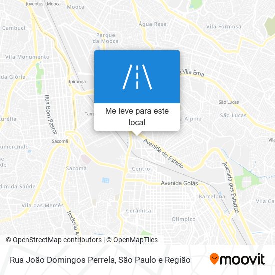 Rua João Domingos Perrela mapa