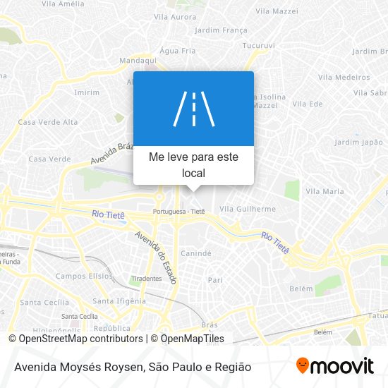 Avenida Moysés Roysen mapa