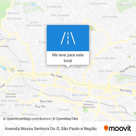 Avenida Nossa Senhora Do Ó mapa