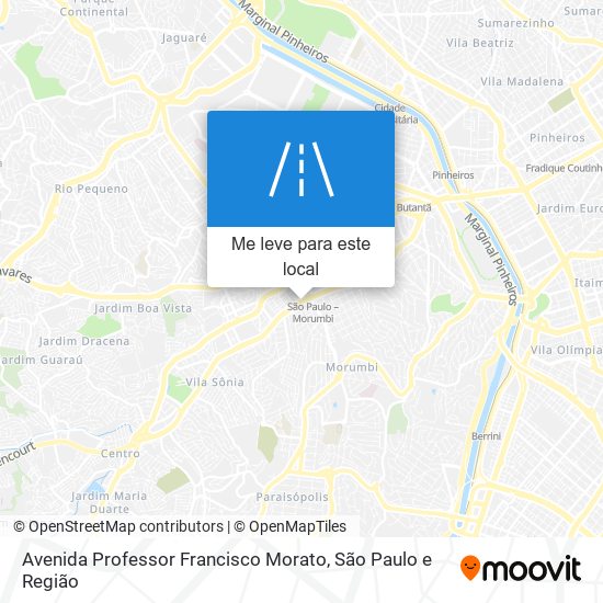 Avenida Professor Francisco Morato mapa