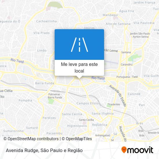 Avenida Rudge mapa