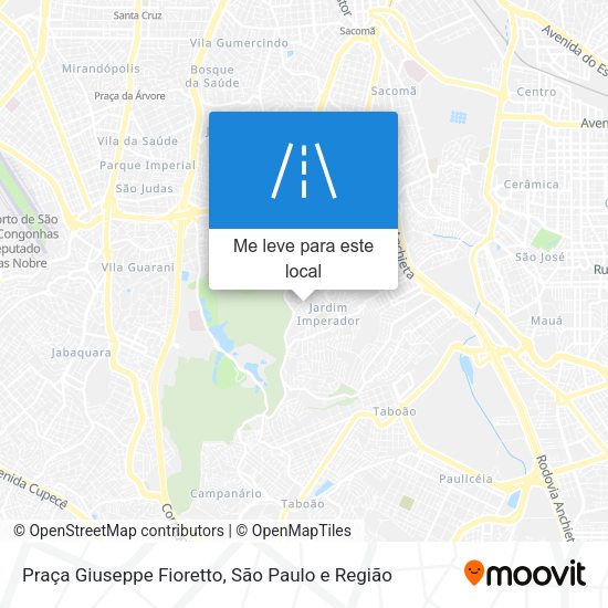 Praça Giuseppe Fioretto mapa