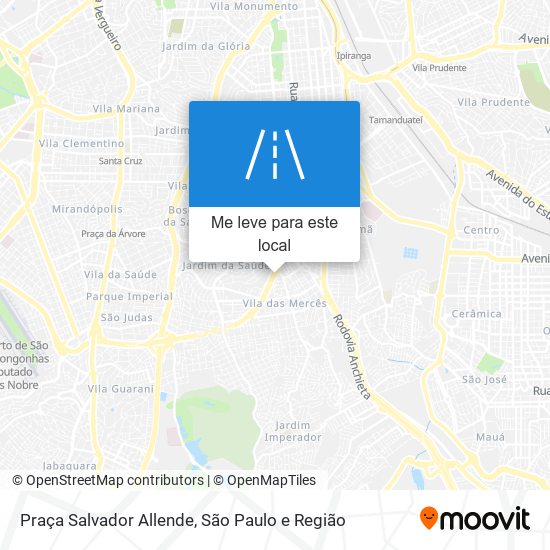 Praça Salvador Allende mapa