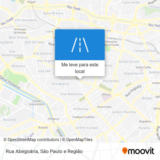 Rua Abegoária mapa