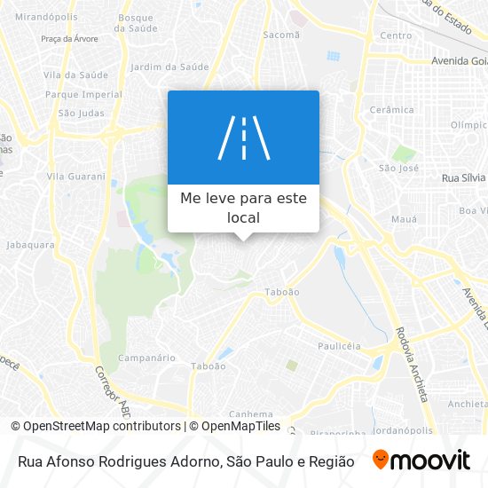Rua Afonso Rodrigues Adorno mapa