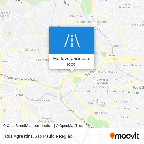 Rua Agrestina mapa