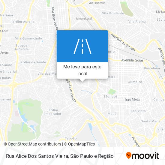 Rua Alice Dos Santos Vieira mapa