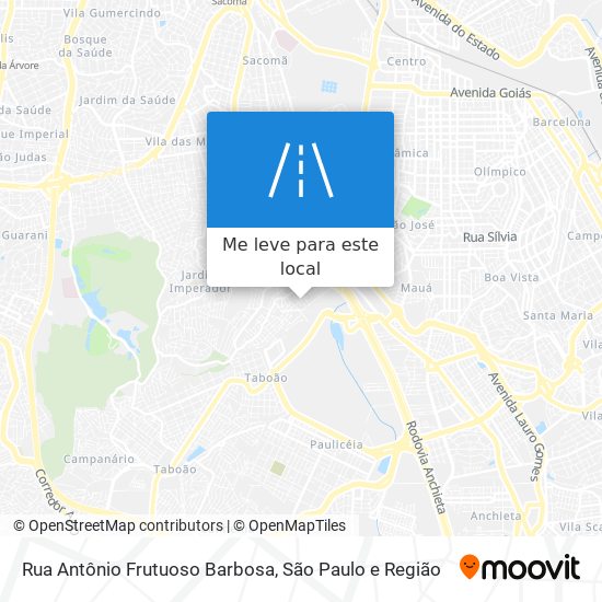 Rua Antônio Frutuoso Barbosa mapa