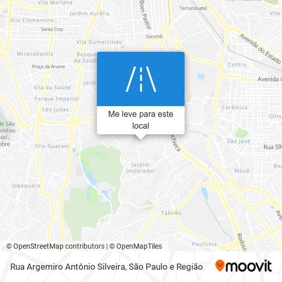 Rua Argemiro Antônio Silveira mapa