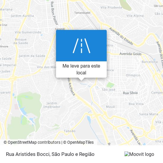 Rua Aristides Bocci mapa