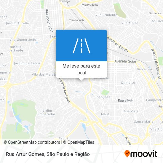 Rua Artur Gomes mapa