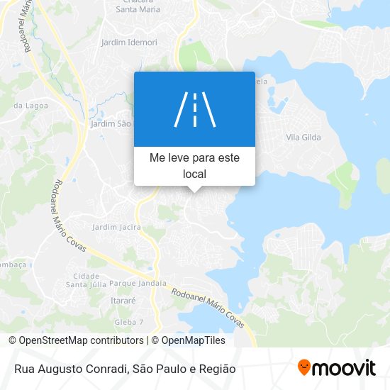 Rua Augusto Conradi mapa
