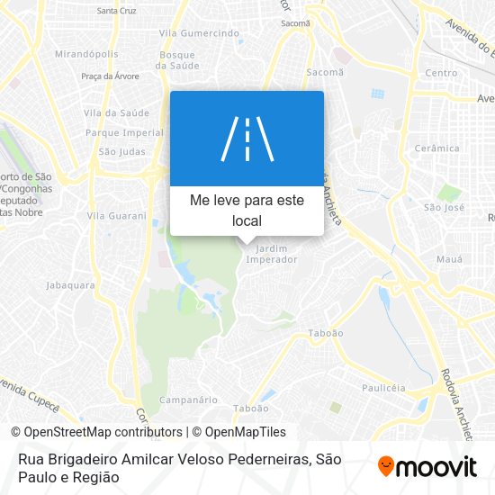 Rua Brigadeiro Amilcar Veloso Pederneiras mapa