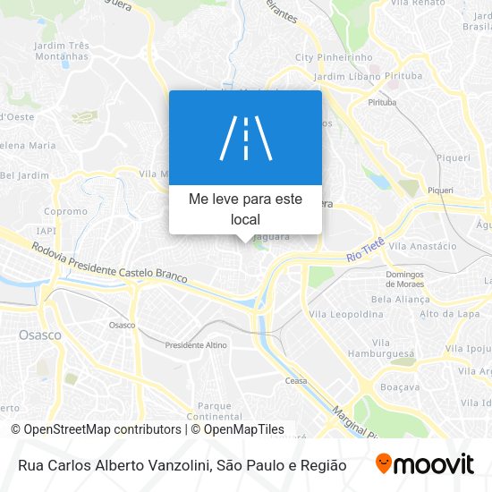 Rua Carlos Alberto Vanzolini mapa