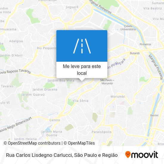 Rua Carlos Lisdegno Carlucci mapa