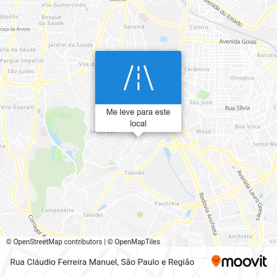 Rua Cláudio Ferreira Manuel mapa