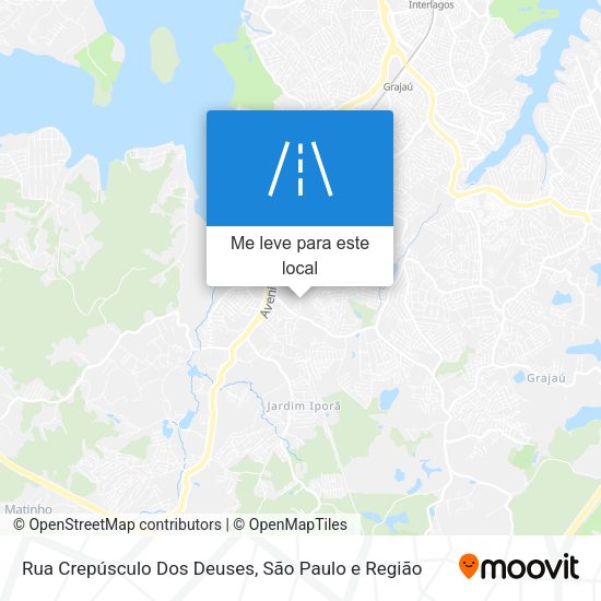 Rua Crepúsculo Dos Deuses mapa