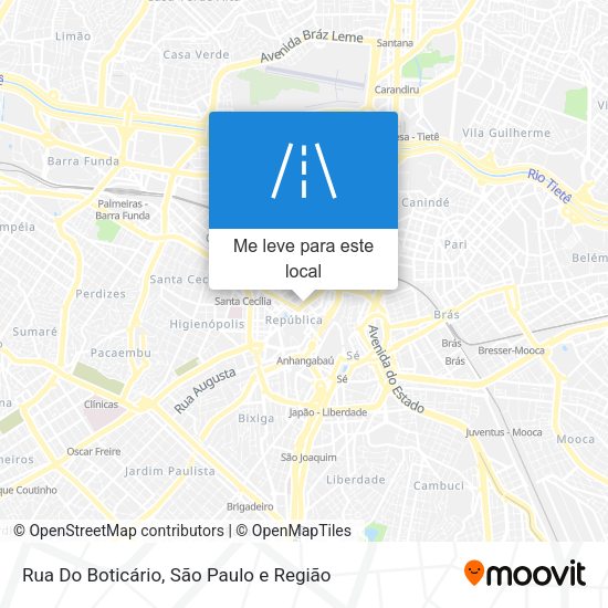 Rua Do Boticário mapa