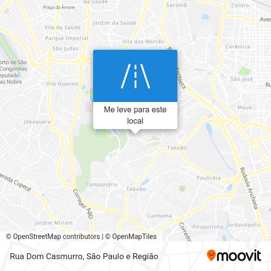 Rua Dom Casmurro mapa