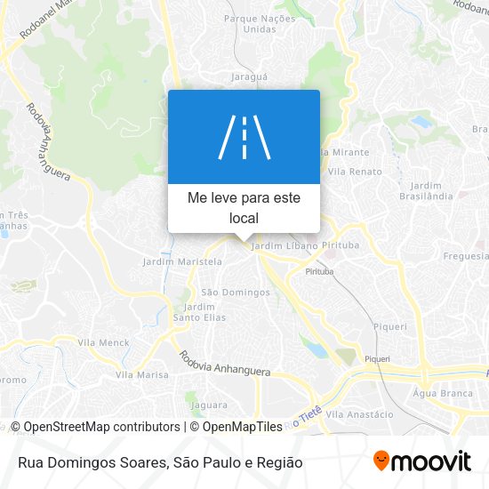 Rua Domingos Soares mapa