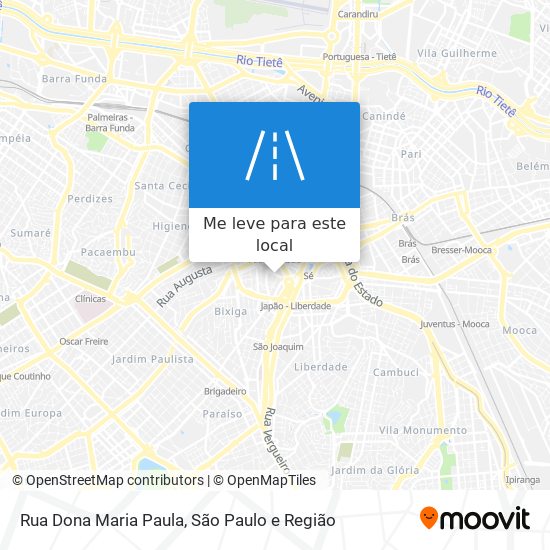 Rua Dona Maria Paula mapa