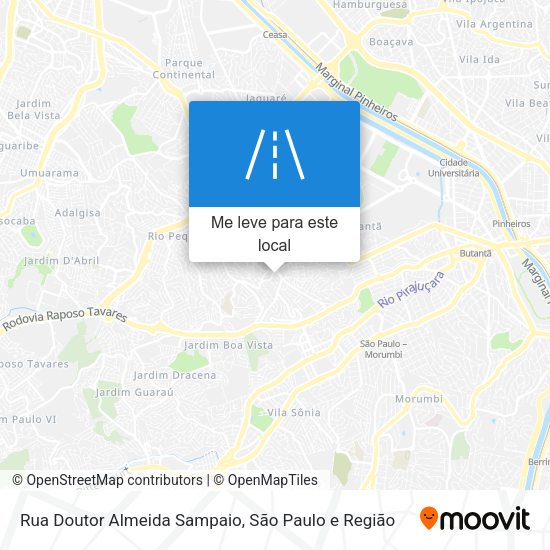 Rua Doutor Almeida Sampaio mapa