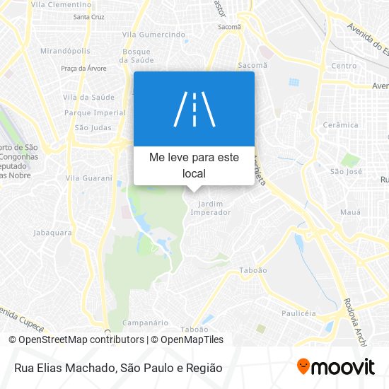 Rua Elias Machado mapa