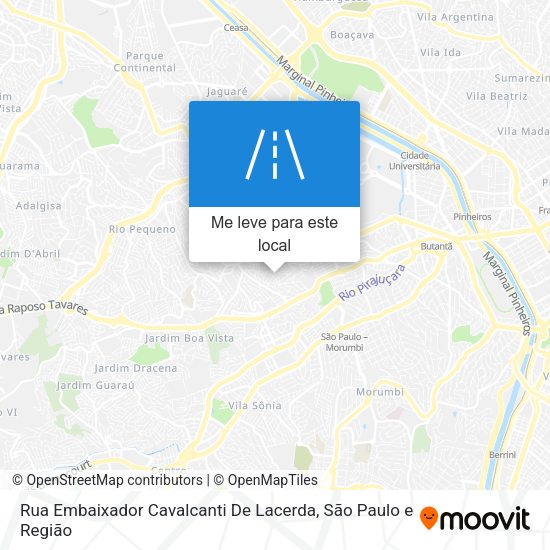 Rua Embaixador Cavalcanti De Lacerda mapa