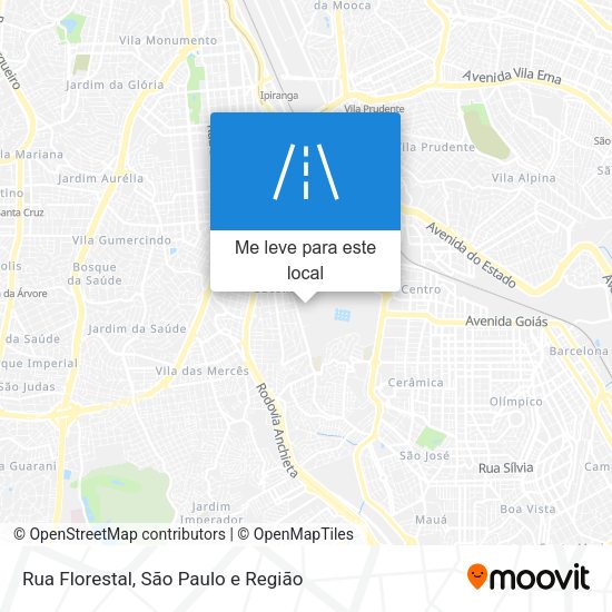 Rua Florestal mapa
