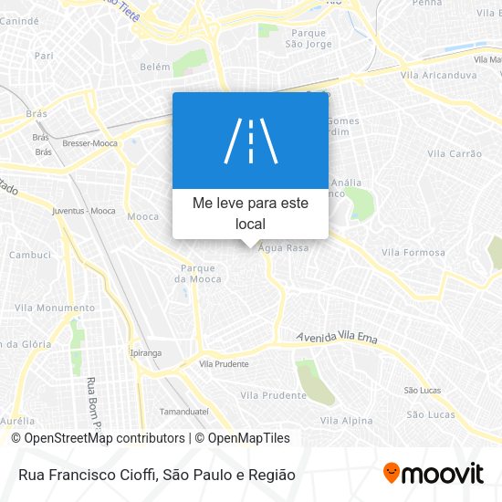 Rua Francisco Cioffi mapa