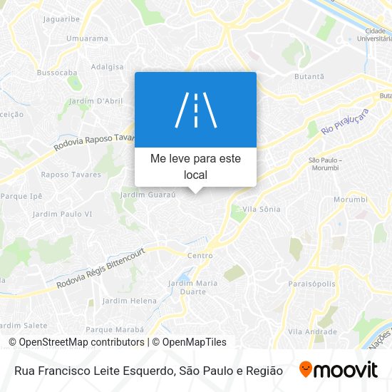 Rua Francisco Leite Esquerdo mapa