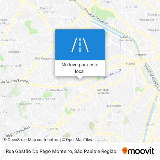 Rua Gastão Do Rêgo Monteiro mapa