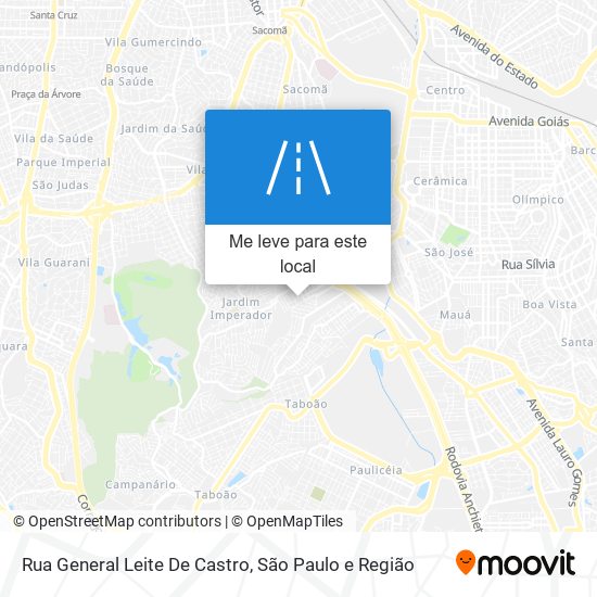 Rua General Leite De Castro mapa