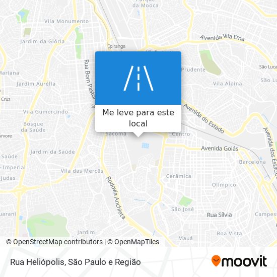 Rua Heliópolis mapa