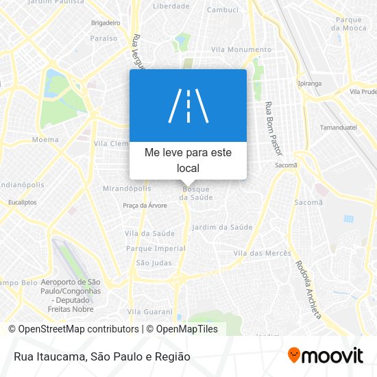 Rua Itaucama mapa