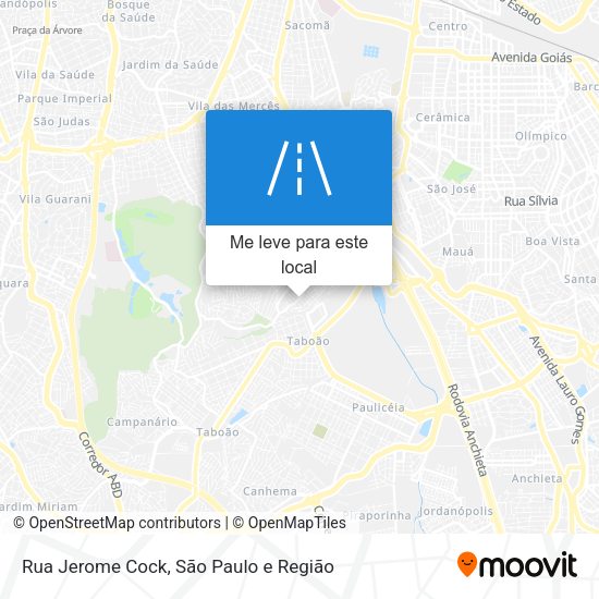 Rua Jerome Cock mapa