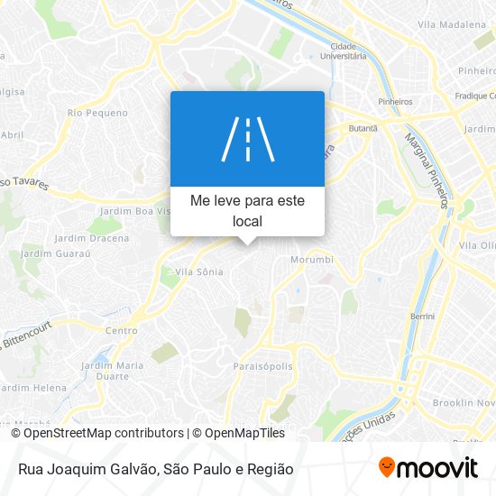 Rua Joaquim Galvão mapa