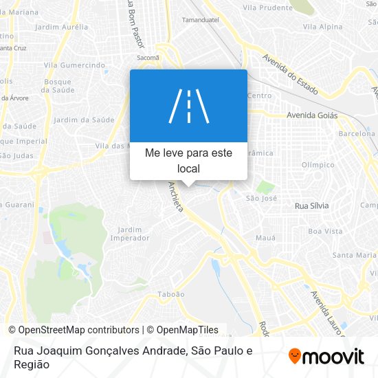Rua Joaquim Gonçalves Andrade mapa