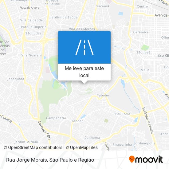 Rua Jorge Morais mapa