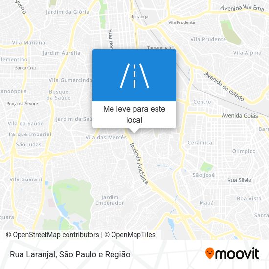 Rua Laranjal mapa
